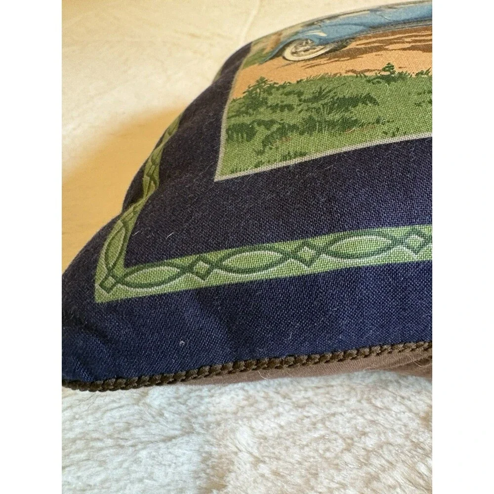 Vintage Handmade Quilted Vintage Antique Cars Throw Blanket and Pillows 42x50